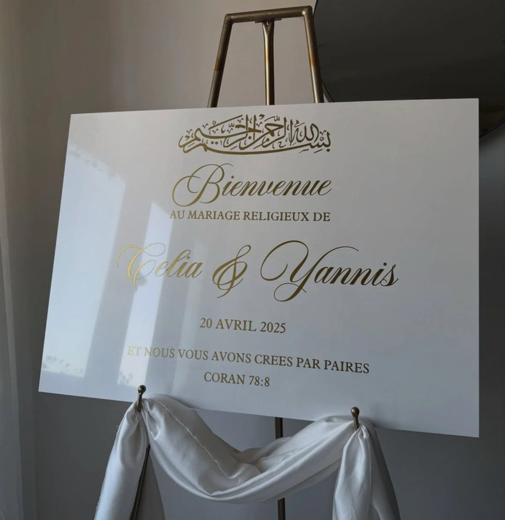 Panneau de bienvenue