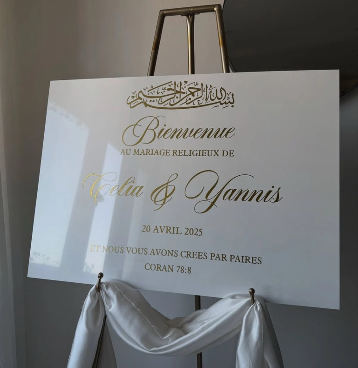 Panneau de bienvenue