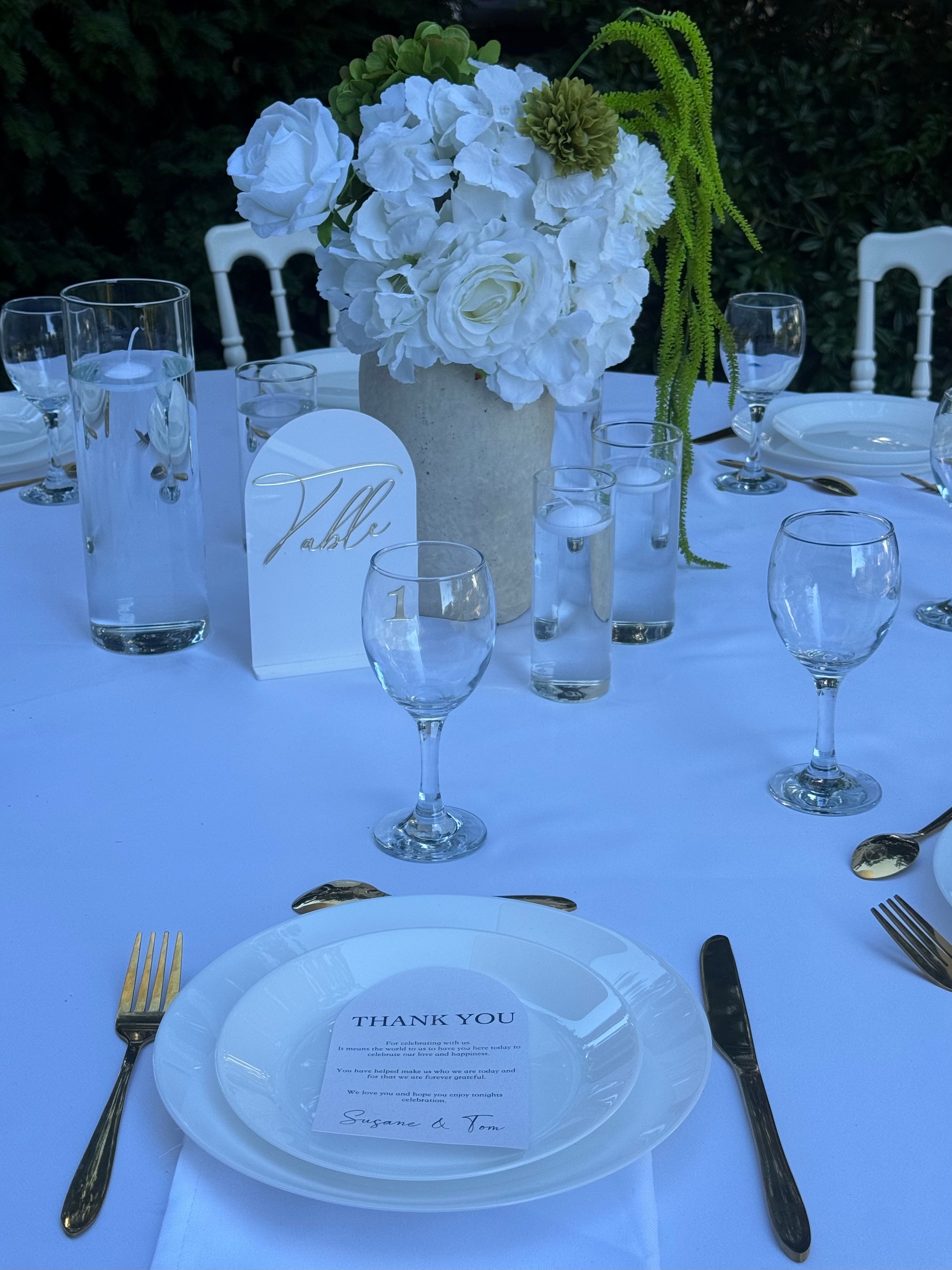 Nos forfaits décoration de table
