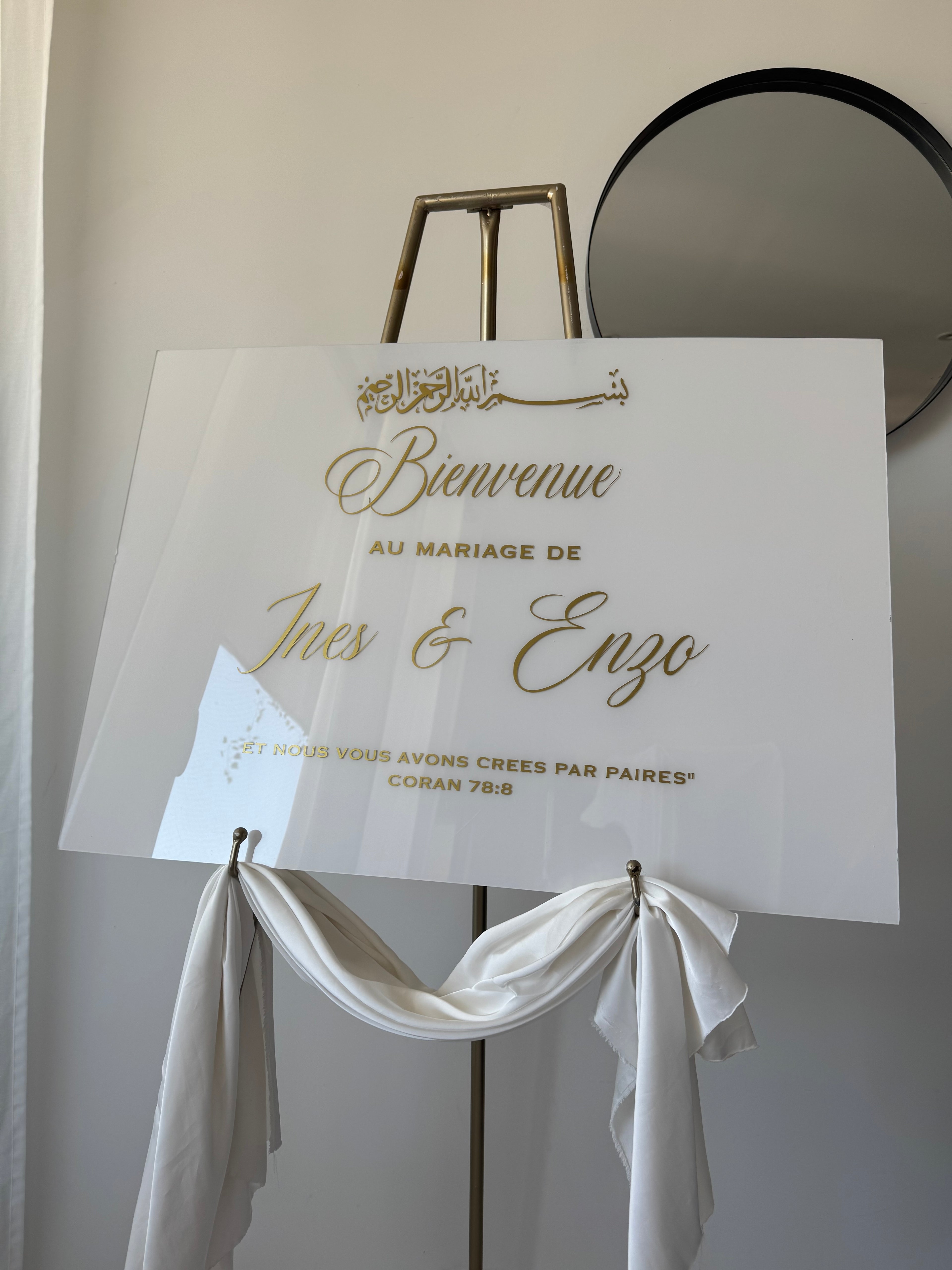 Panneau de bienvenue - vente flash