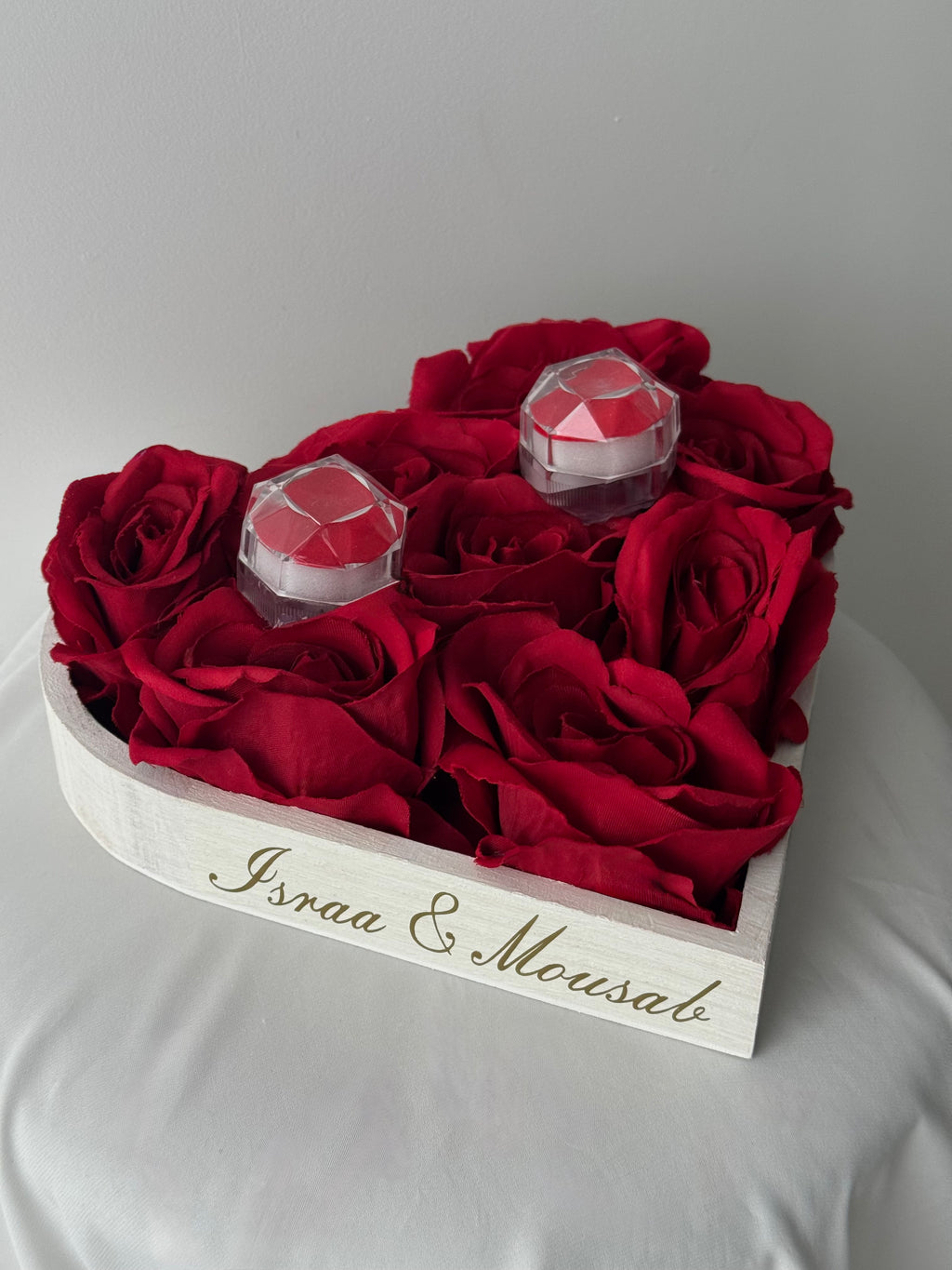 Porte alliances coeur