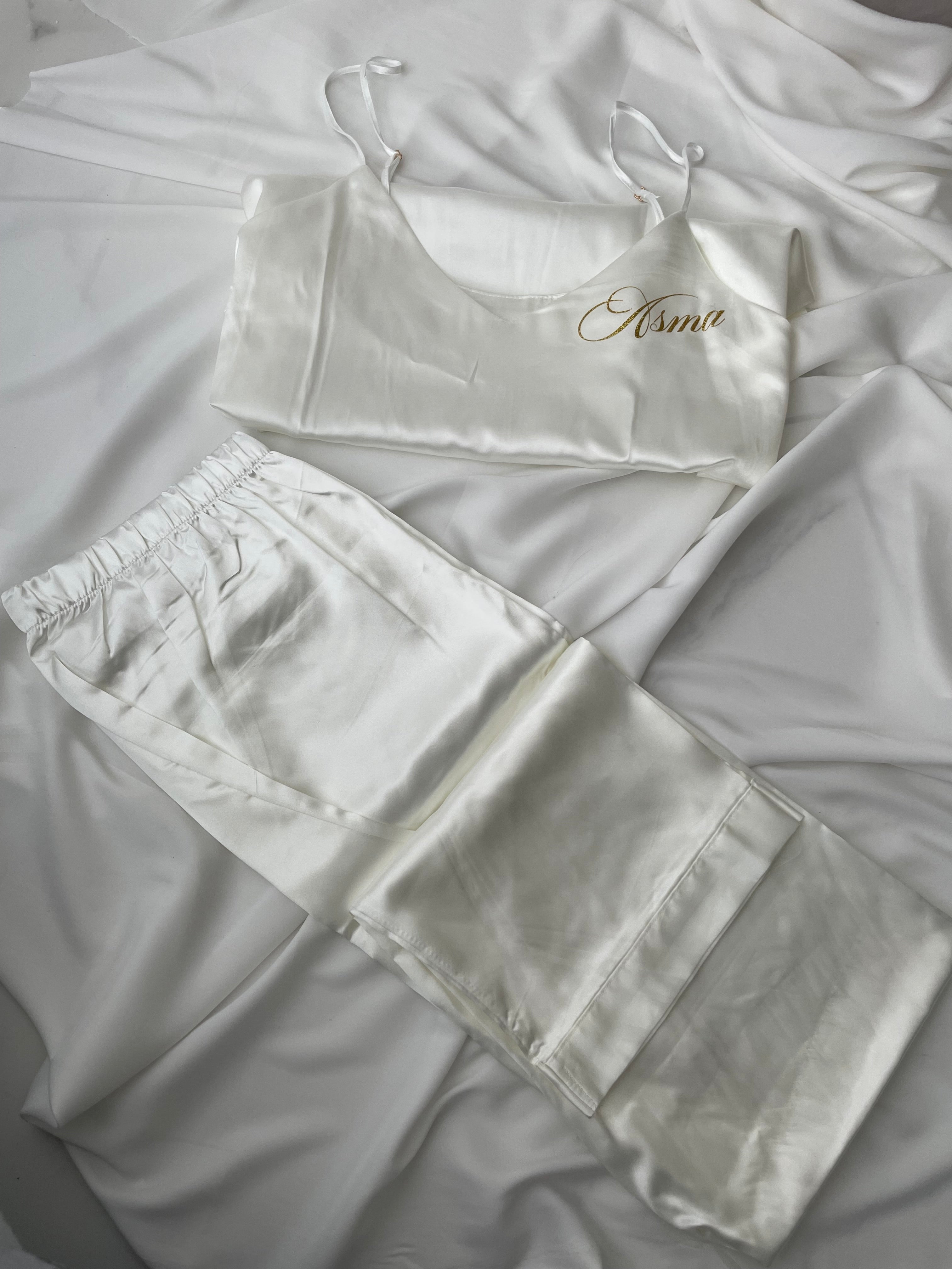 Satin pajamas 