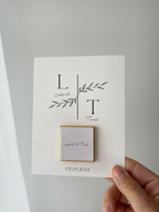 Welcome card with chocolate