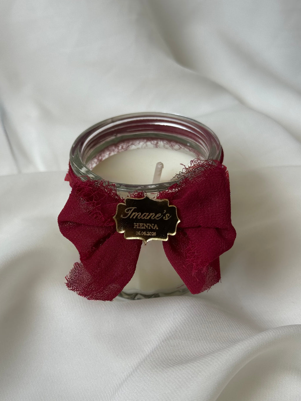 Bougie pot en verre